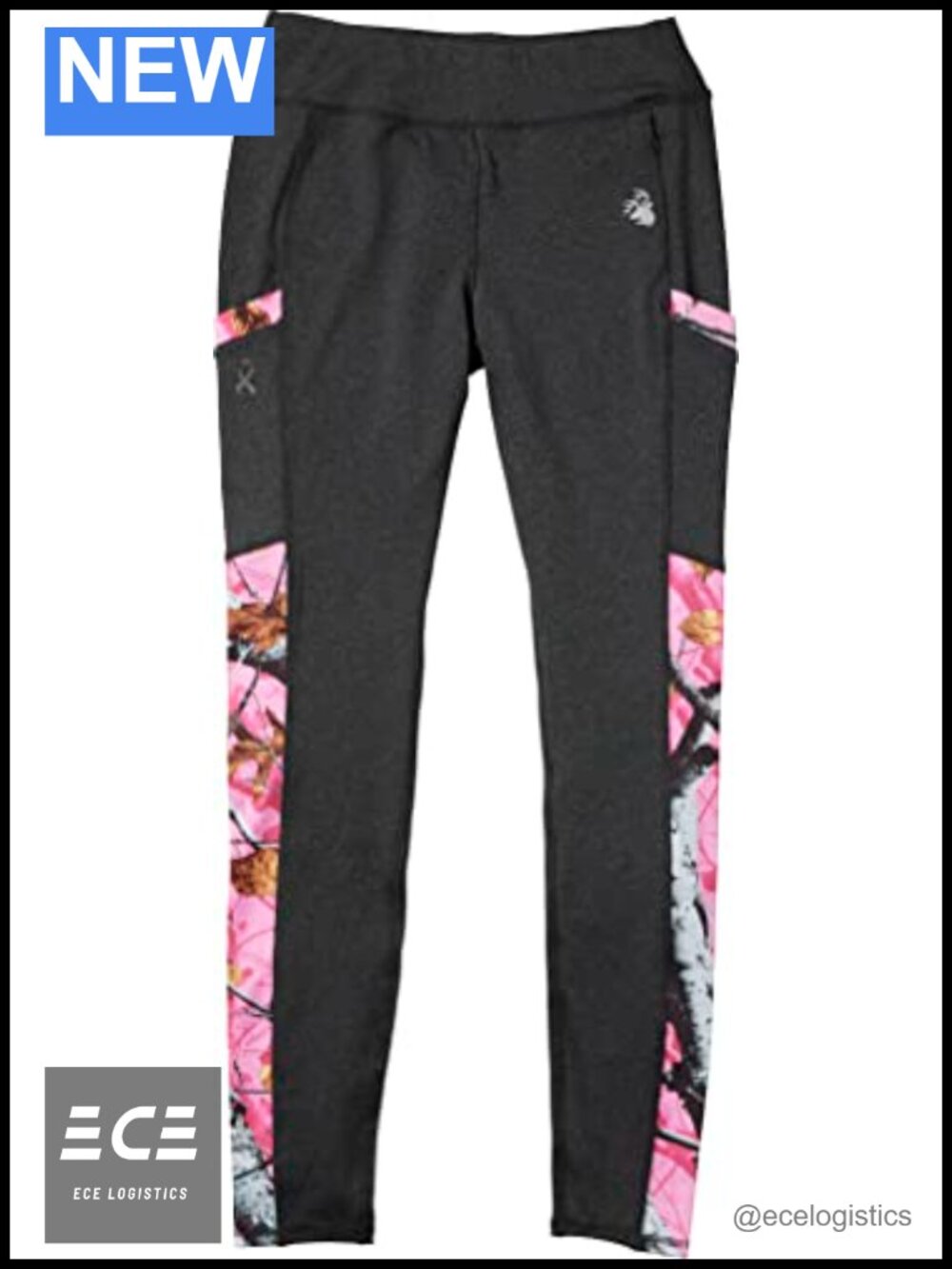Performance Leggings High Rise Skinny Fit Side Pockets Athletic Running